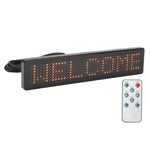 LED Matrix Panel Remote Control Programmable Scrolling LED Sign for Store Car Bar Hotel Z741Y Yellow