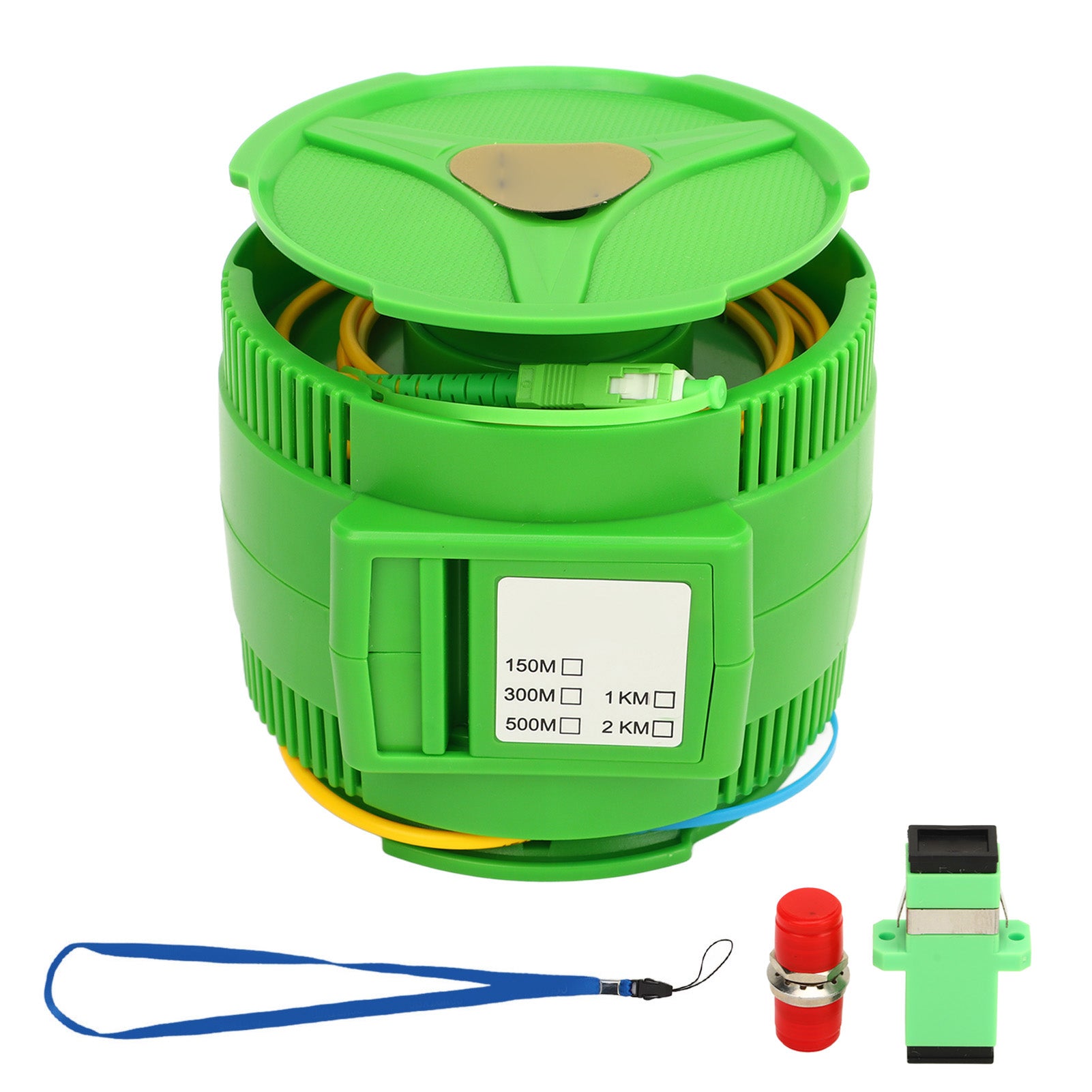 OTDR Launch Cable Optical Fiber Test Extension Cable SCUPC SCAPC Single Mode Fiber Jumper Cable Box 300m / 984.3ft