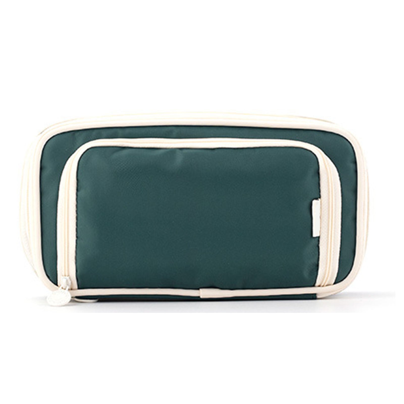 Pencil Case Large Capacity Multi Layer Portable Easy To Clean Pen Pouch Bag for School Supplies Blackish Green
