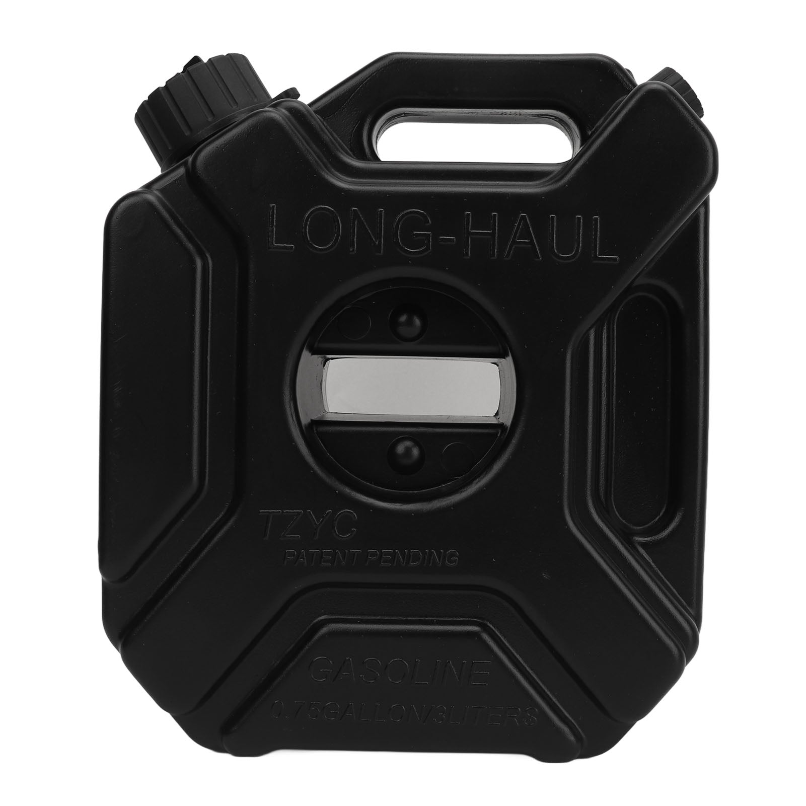 3L 0.75 Gallon Gas Can Fuel Oil Petrol Storage Cans Black Emergency Backup Tank for Car Motorcycle UTV ATV Dirt Bike Without Bracket