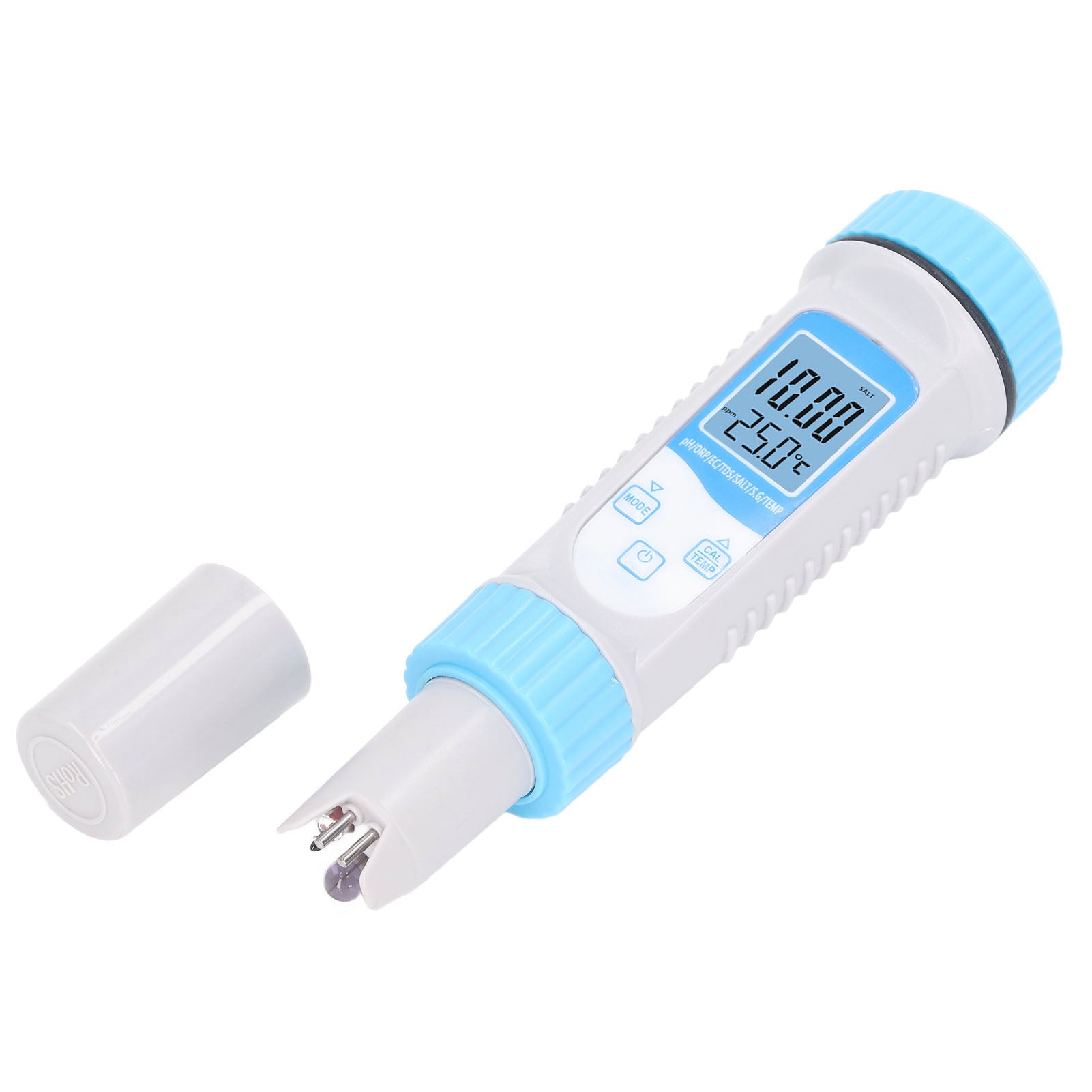 7 in 1 Water Quality Test Pen PH ORP EC TDS SALT S.G TEMP High Accuracy Water Tester for Drink Water Nutrients Growing