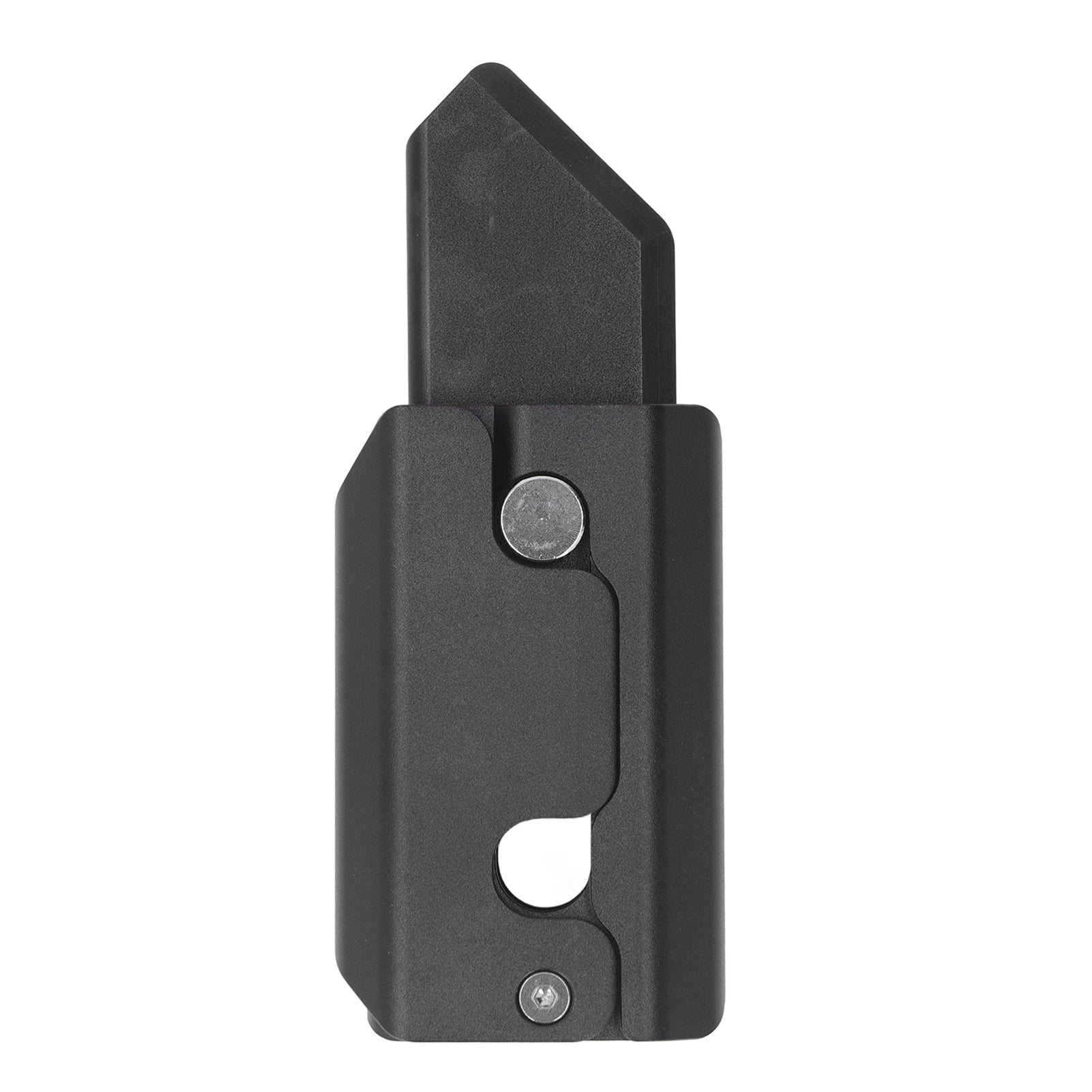 Carrot Knife Toy Gravity Anxiety Relief Aluminium Alloy Portable Knife Sensory Toy with Storage Case Black