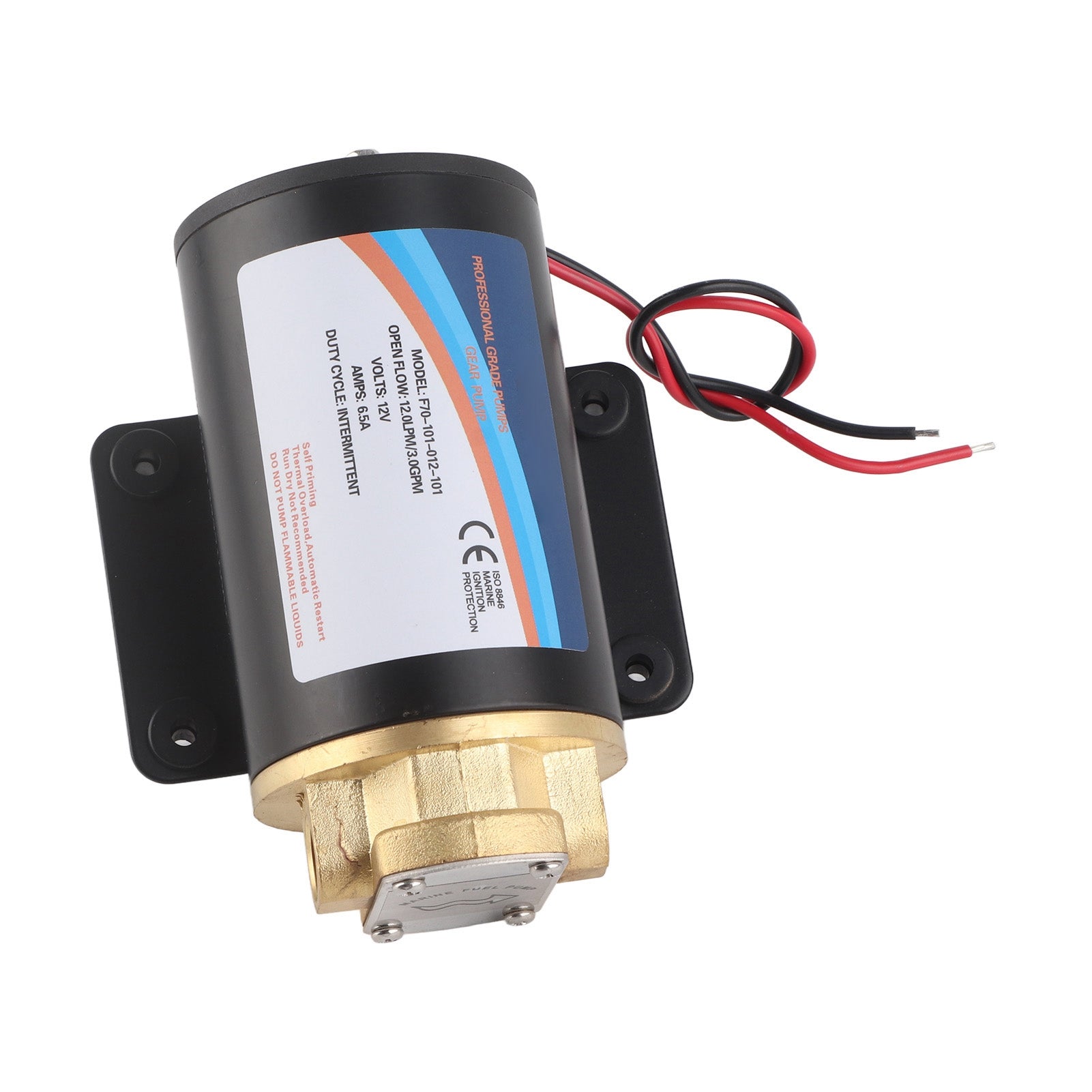 Electric Oil Pump Gear Mini SelfPriming Oil Change Extractor Accessories 12.0L/min 3meter Lift(F70‑101‑012‑101(12V) ) F70‑101‑012‑101(12V)