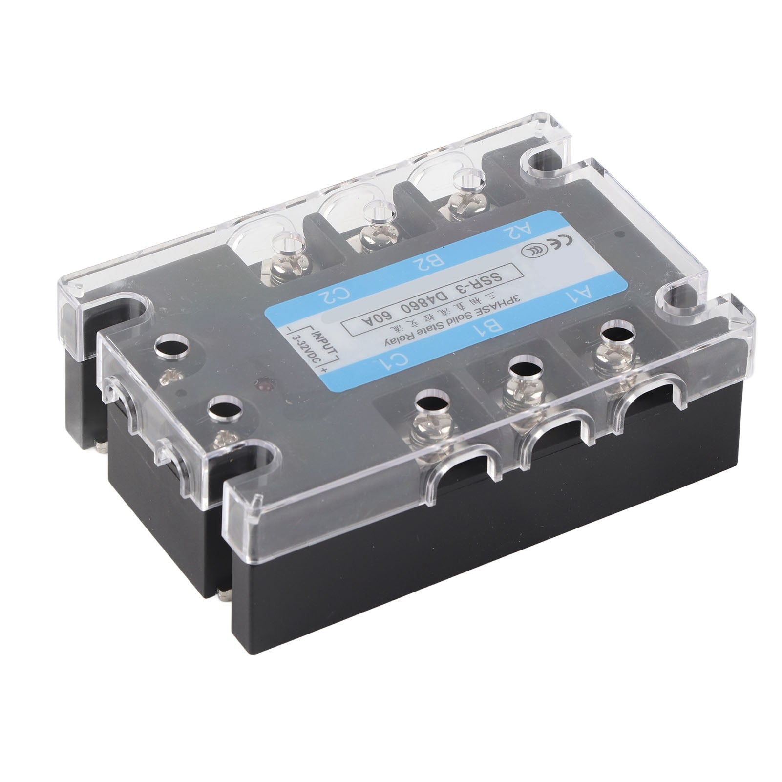 3 Phase Solid State Relay SSR-3 D4860 60A DC‑AC 480V Distribution Control Equipment