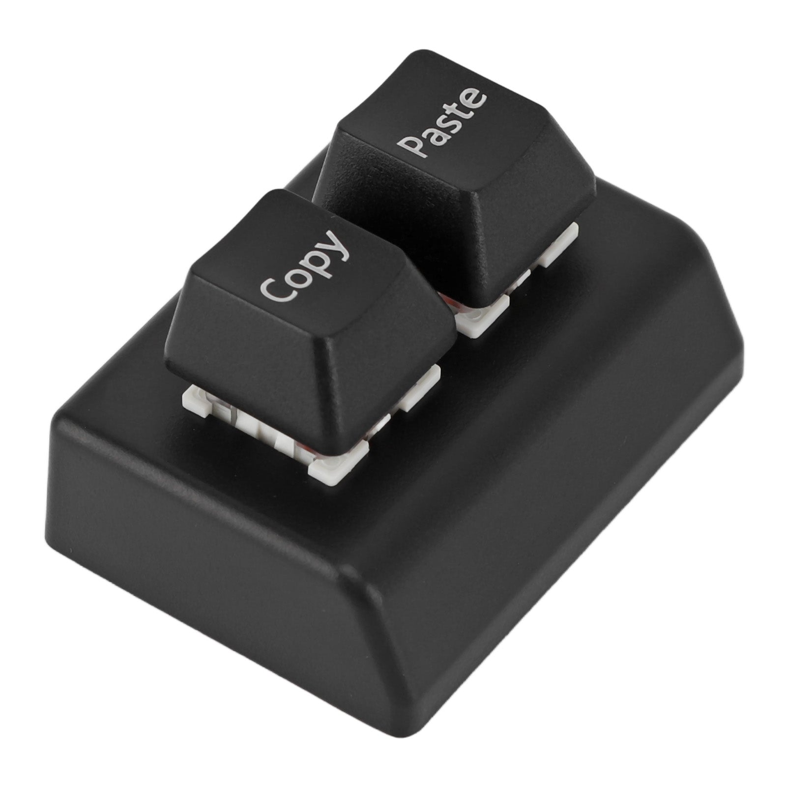Programmable Keypad 2 Keys Copy Paste Red Switch USB C Connection Mini Mechanical Keypad for Gaming Office Media