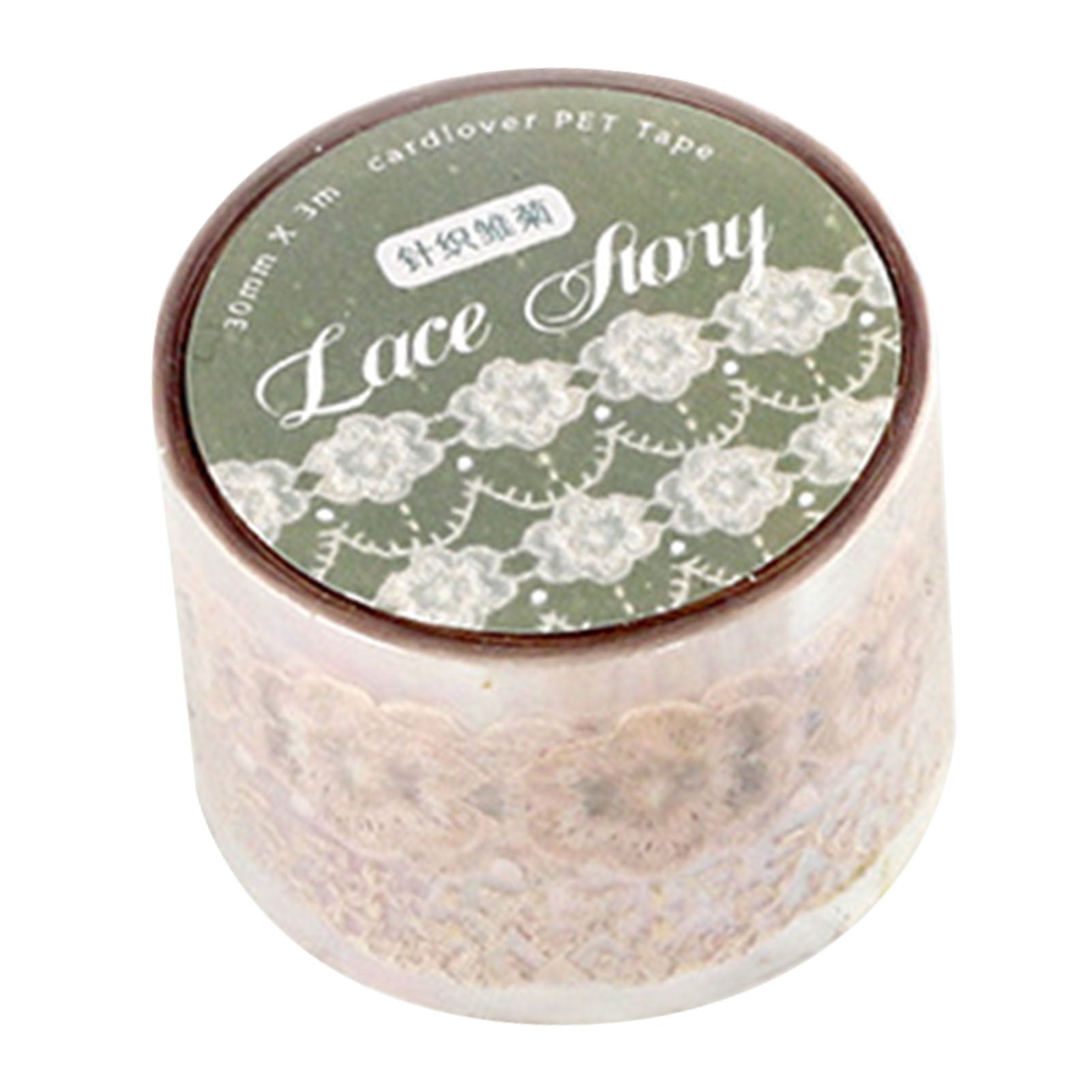 Lace PET Tape Exquisite Innovative Vintage DIY Decorative Adhesive Tape for Scrapbook Diary Album