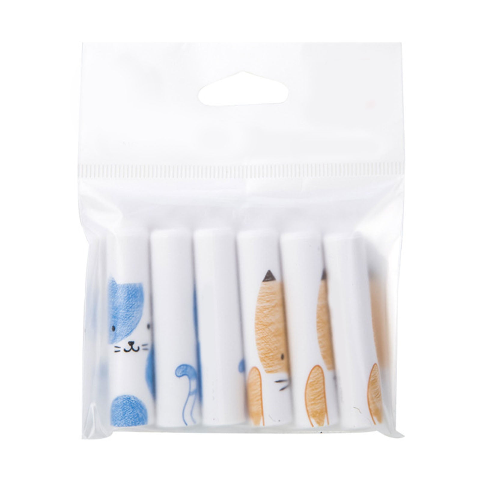 1 Pack 6Pcs Pencil Caps Pencil Tip Protector Plastic Pencil Cover for Primary School Students