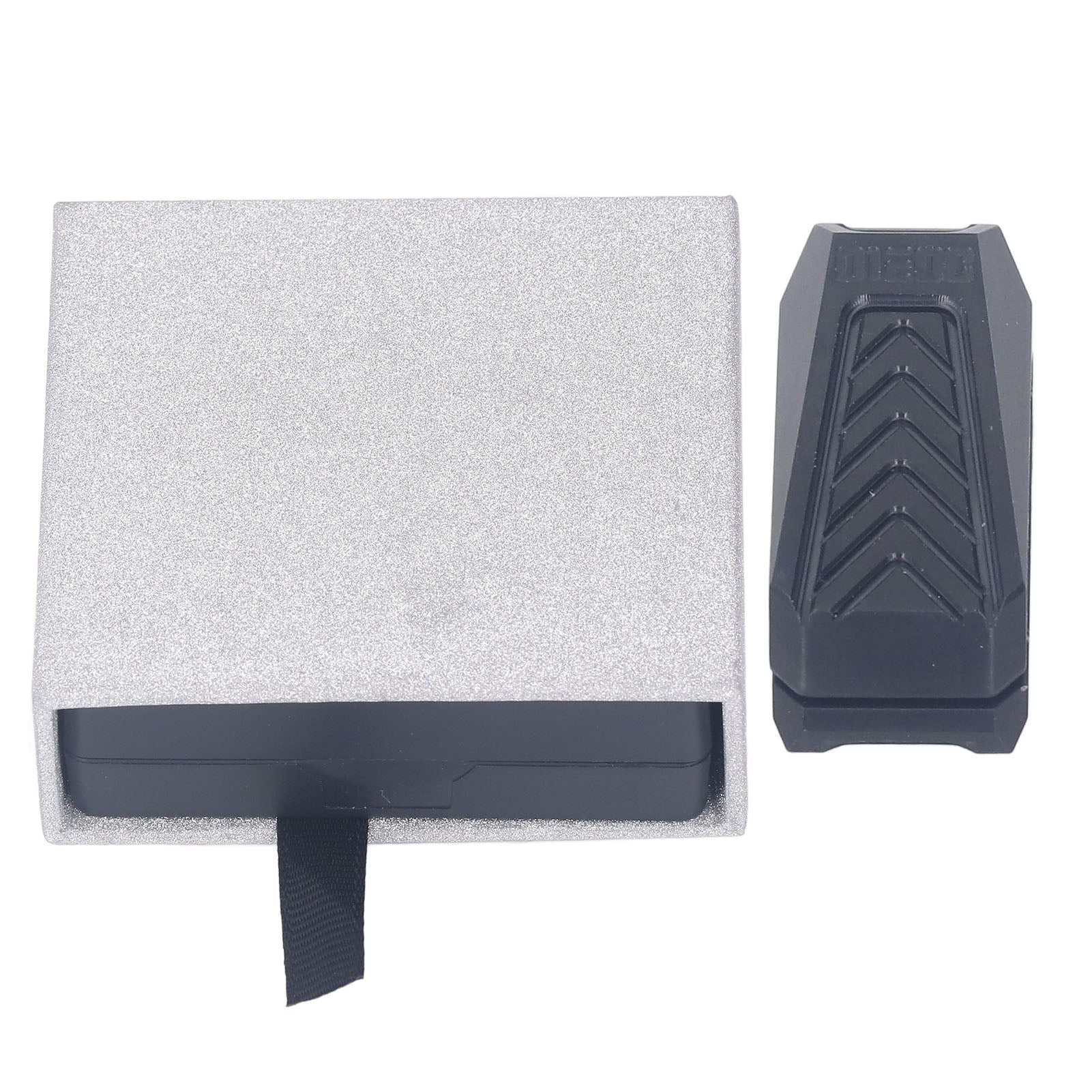 Slider Fidget Toy Portable Compact Stainless Steel Ergonomic Stress Relief Push Slider for Adults Black