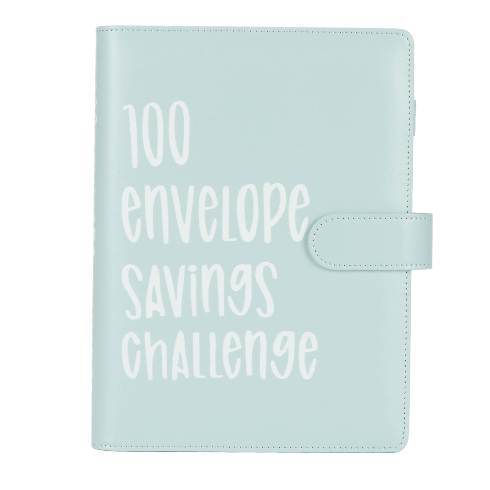 100 Envelopes Challenge Binder Waterproof A5 Money Saving Budget Binder with Cash Envelopes Blue