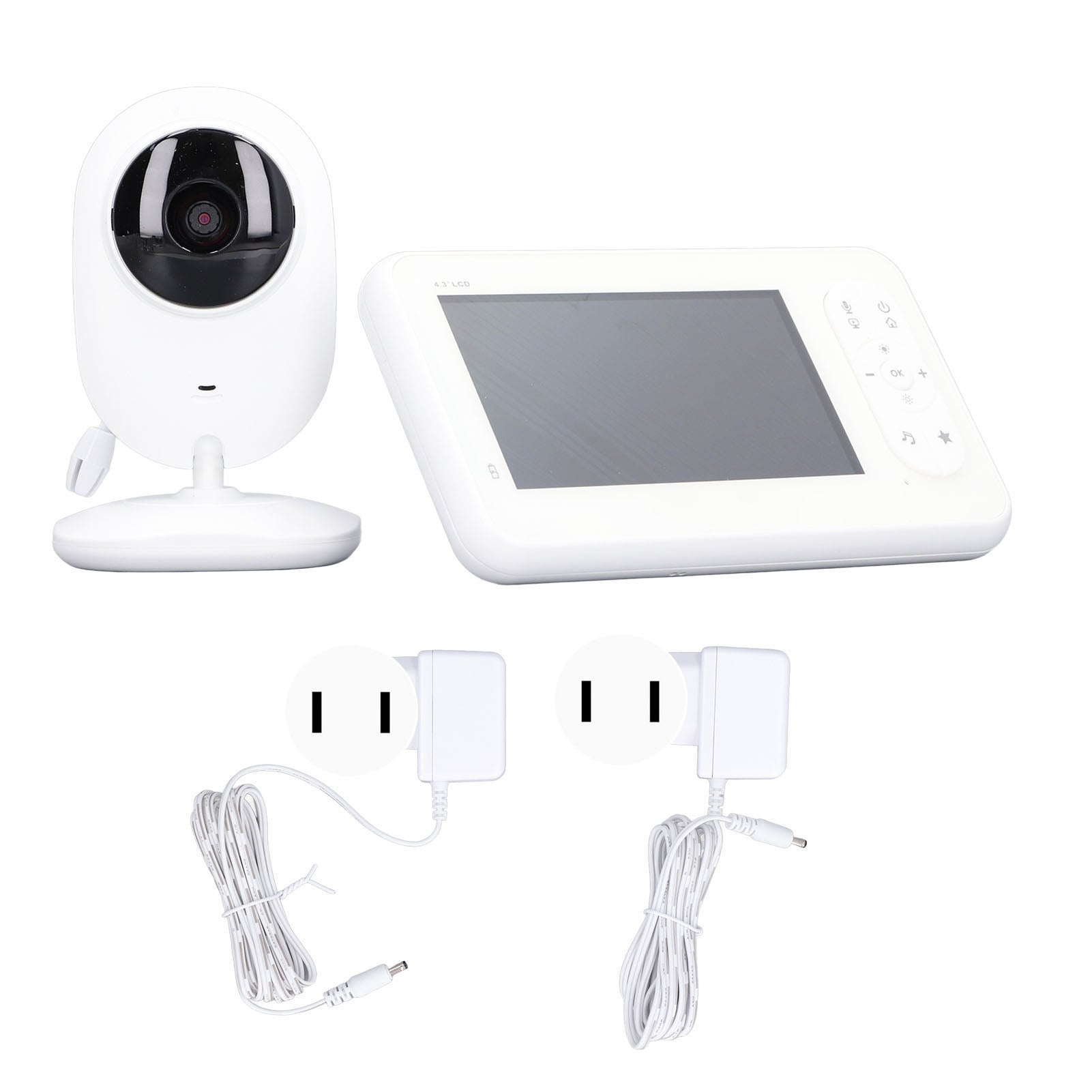 Baby Camera Monitor Two Way Speaking Night Vision Smart Video Monitor with Temperature Measure 100‑240V US Plug