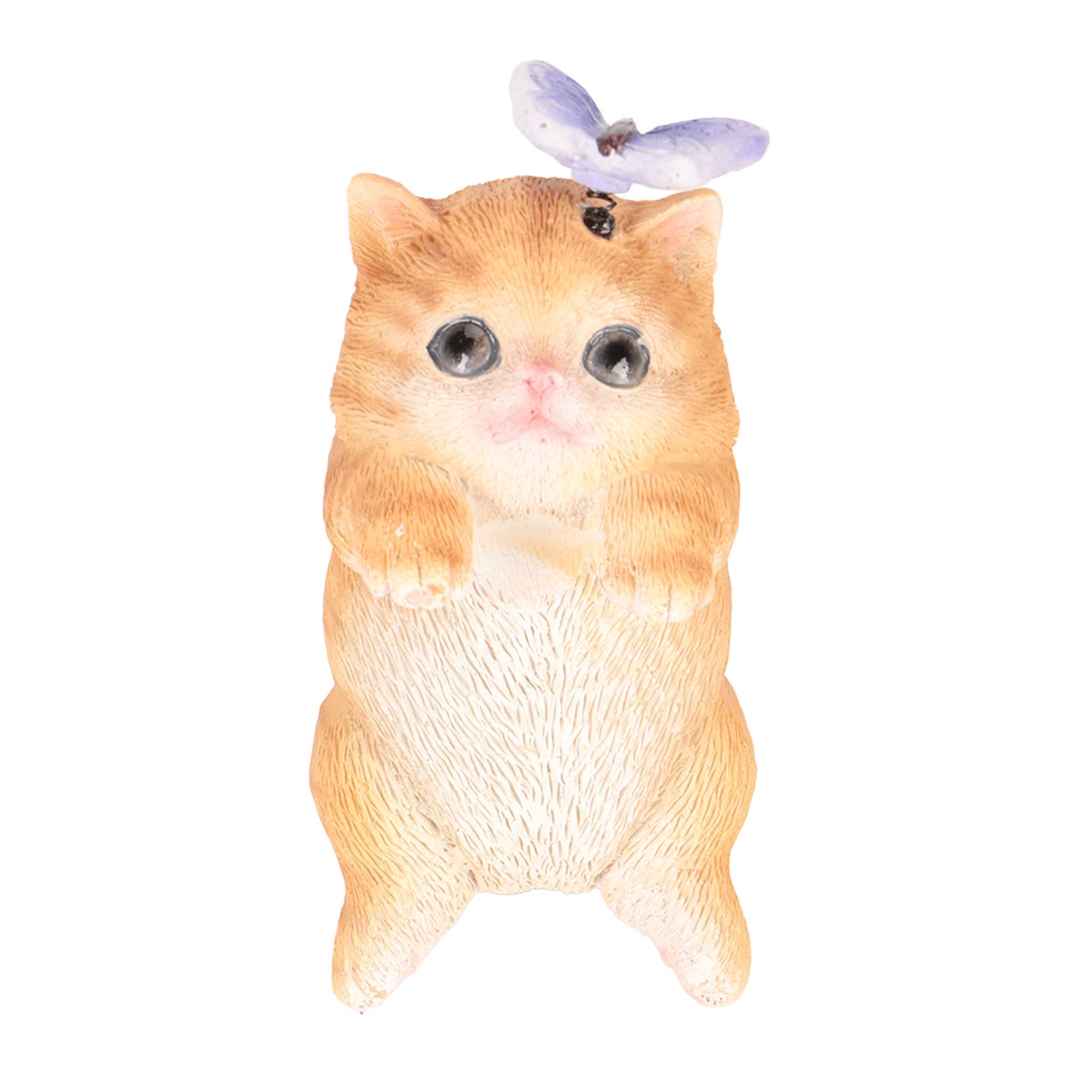 Cat Pot Hanger Statue Cute Animal Planter Hanging Ornaments Resin Flower Pot Hugger for Garden Yard Balcony BS38015