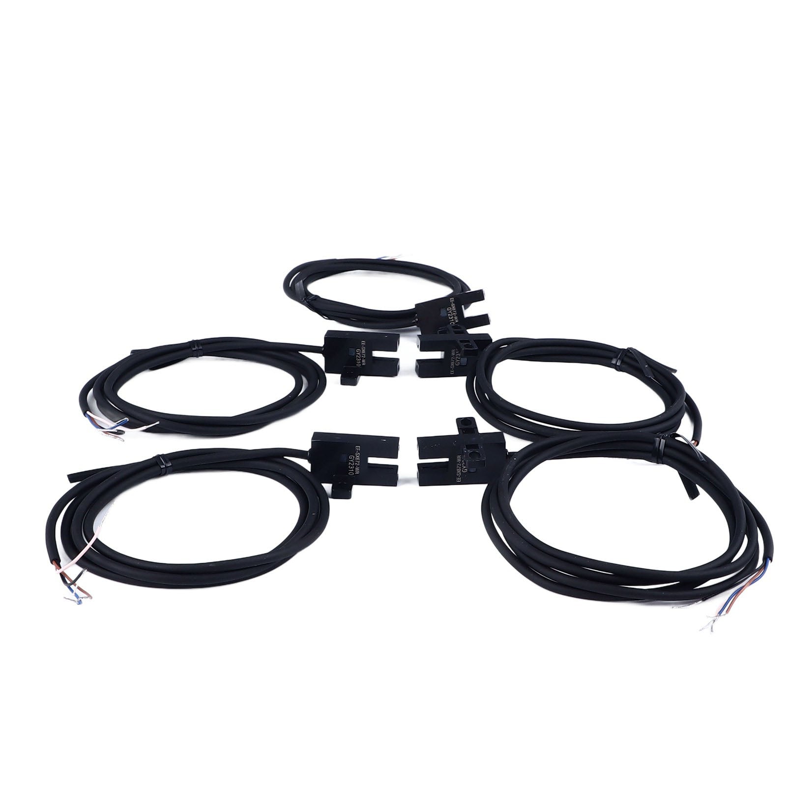 5Pcs Photoelectric Switch U Groove Shape Beam Sensor Limit NO NC NPN with 1meter Wire DC5‑24V