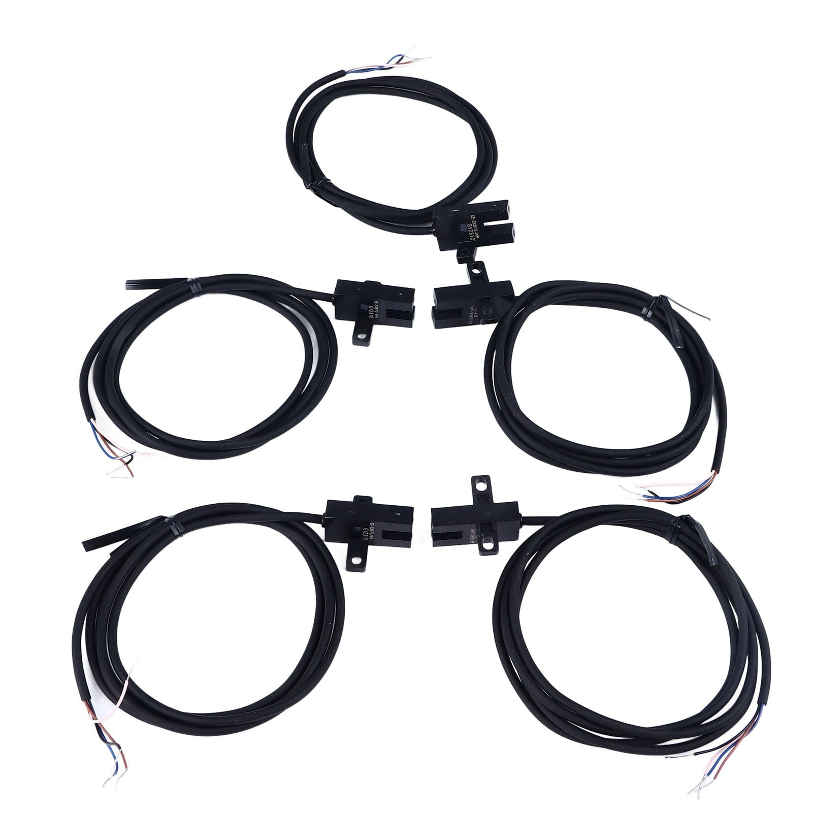 5Pcs Photoelectric Switch U Groove Shape Beam Sensor Limit NO NC NPN with 1meter Wire DC5‑24V