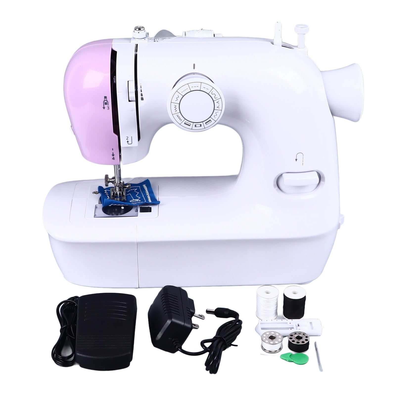 Mini Portable Sewing Machine with Foot Pedal Automatic Household Sewing Machine with Lockstitch  100‑240V