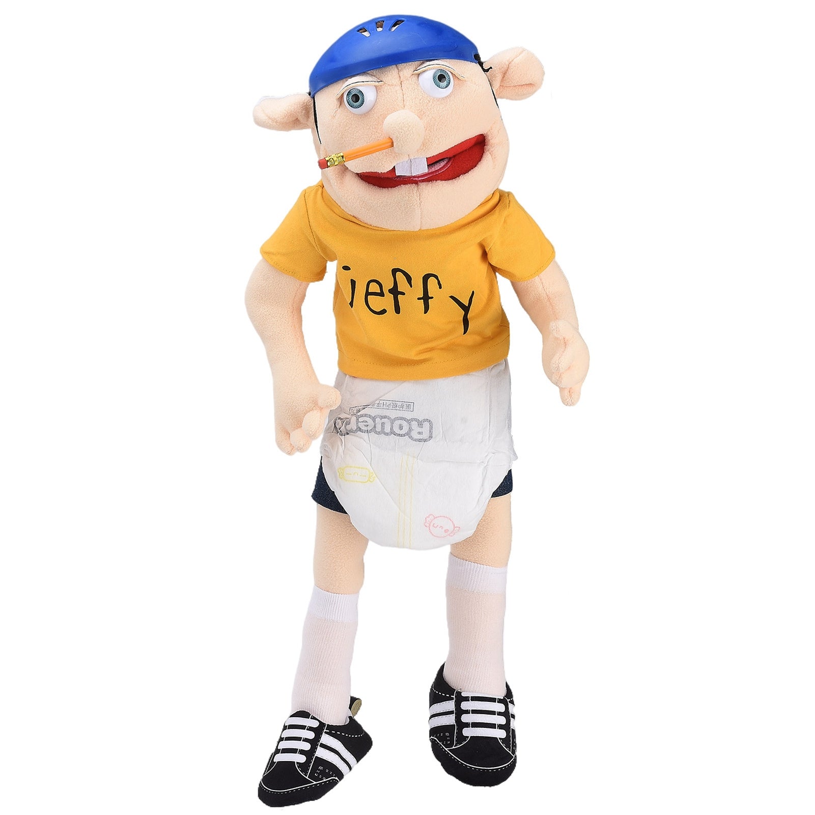 60cm Cartoon Plush Toy Funny Open Mouth Boy Doll Parent Child Interactive Character Plush Doll