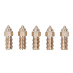 10 Pcs 3D Printer Nozzle Brass 0.4mm M6 High Flow High Speed Printing Nozzle for Neptune 4 Pro