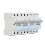 400VAC Dual Power Manual Transfer Switch DIN Rail Mount Single Side Interlock Circuit Breaker 4P MTS 100A