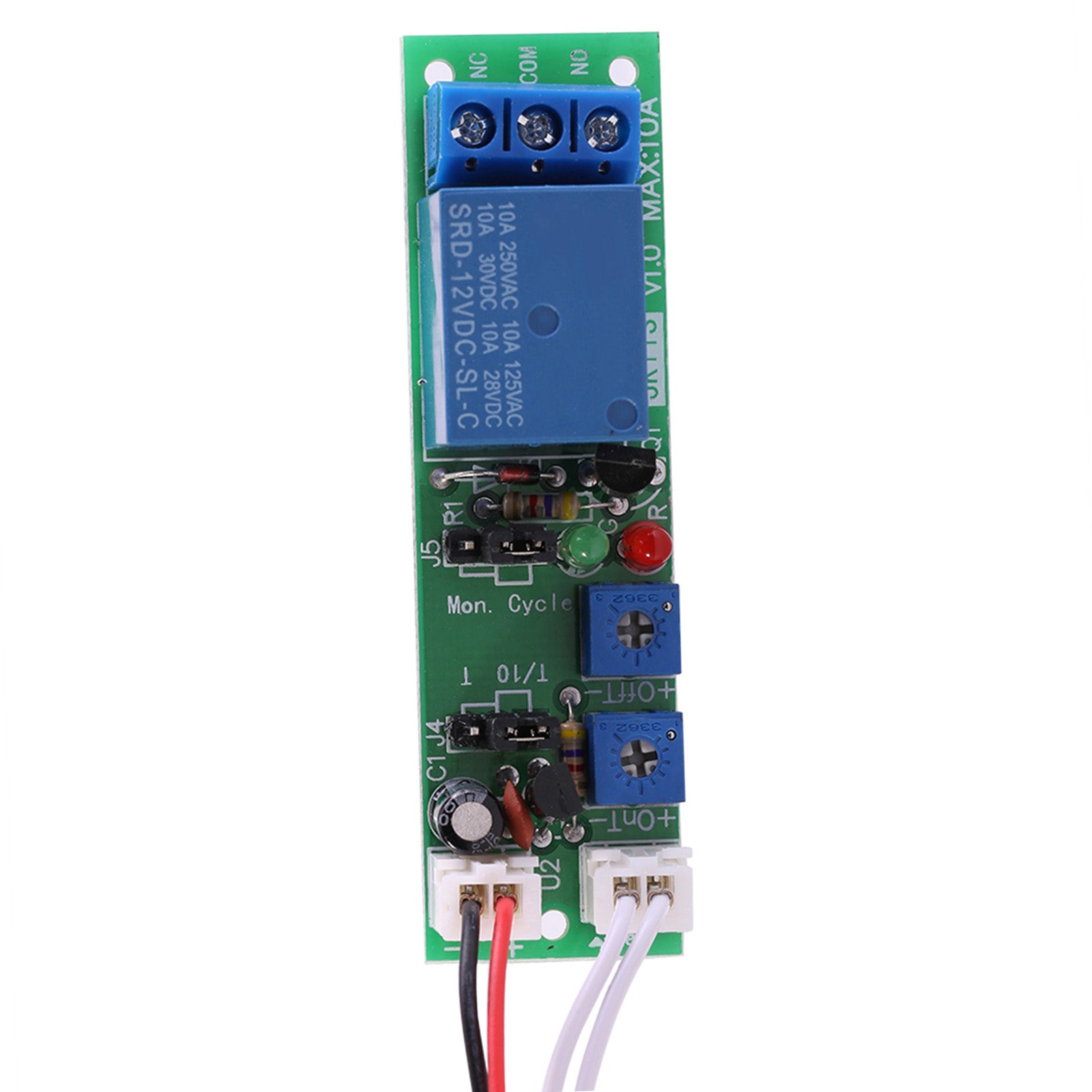Adjustable Cycle Timer Delay On/Off Switch Relay Module (DC12V,0-24hr)