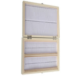 100PCS Biology Glass Prepared Microscope Slides Specimens Wooden Slide Storage Box Case