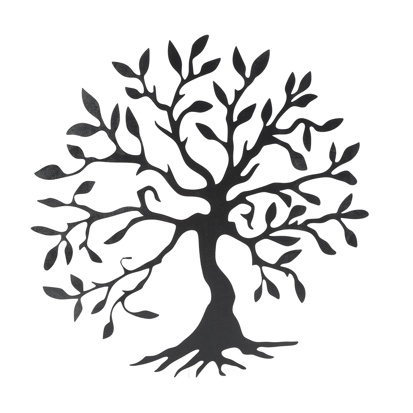 30cm Tree Of Life Metal Wall Art Hanging Decoration Black Family Tree Wall Plaque for Living Room Bedroom