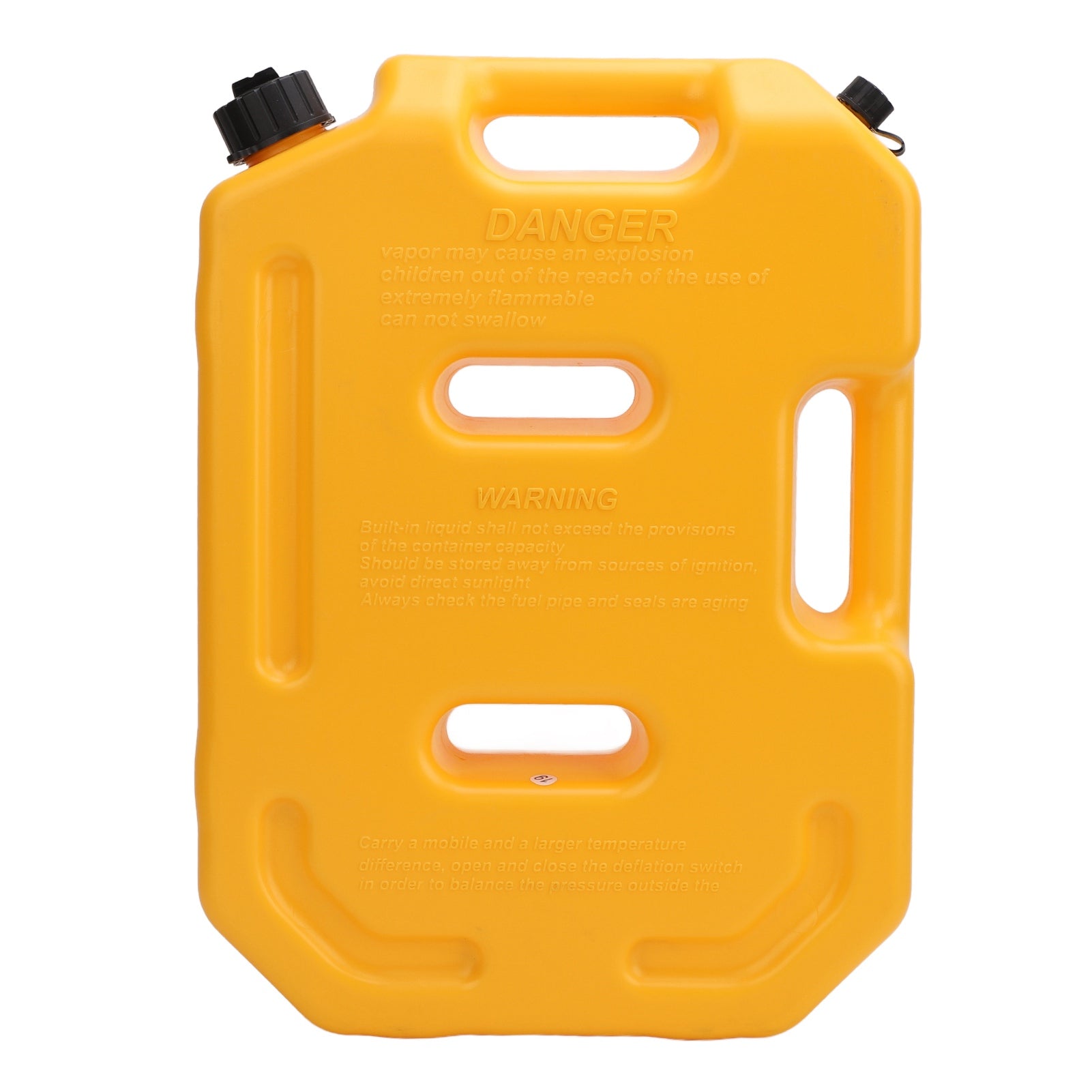 Fuel Oil Tank 2.6 Gallon High Strength Shockproof Multipurpose Spare Fuel Can for Most Cars Motorcycles UTV ATV Without Bracket