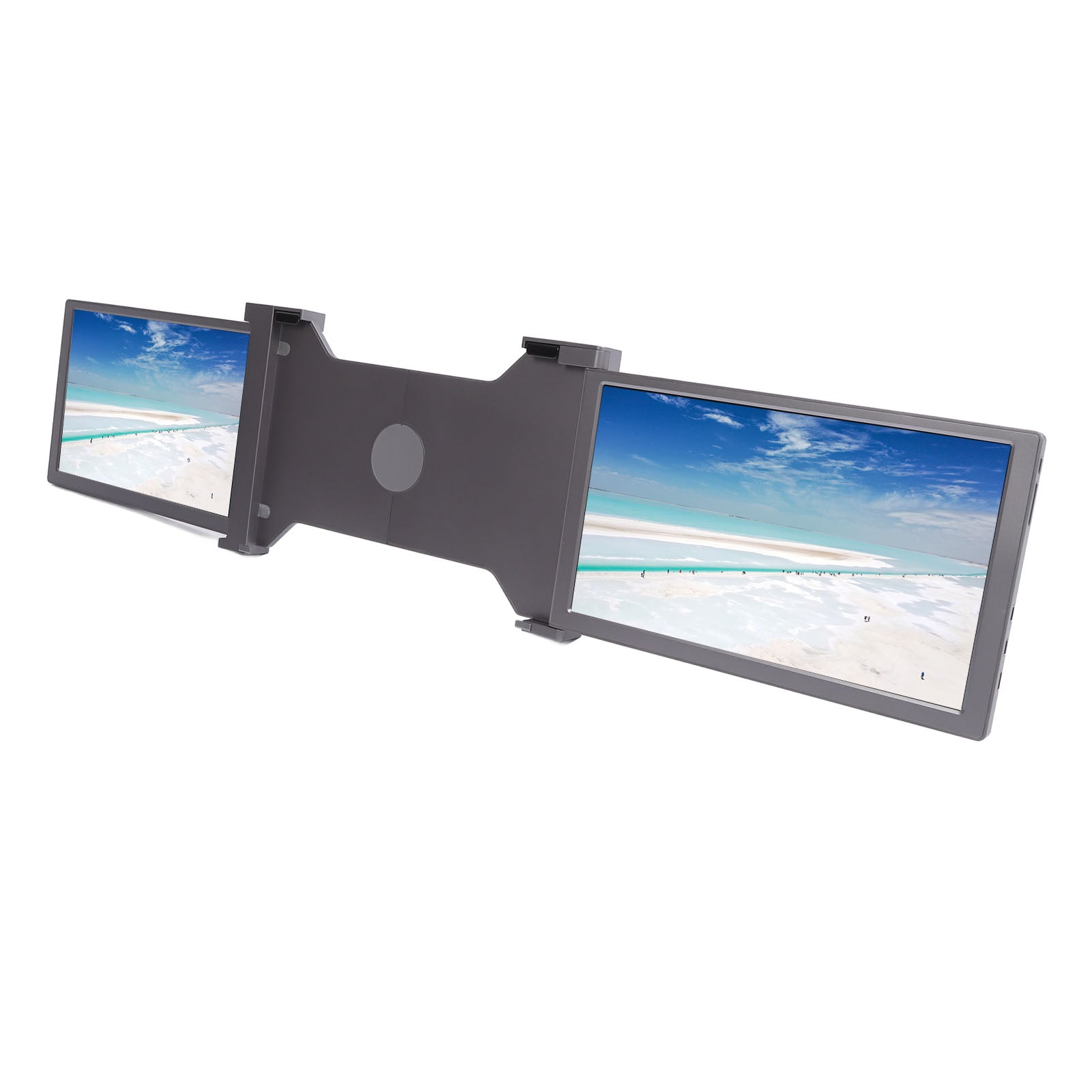 11.6 Inch Laptop Dual Screen Extender FHD 1080P Multifunctional Portable Display for Windows for OS X 13.3in to 14in Laptops Space Gray