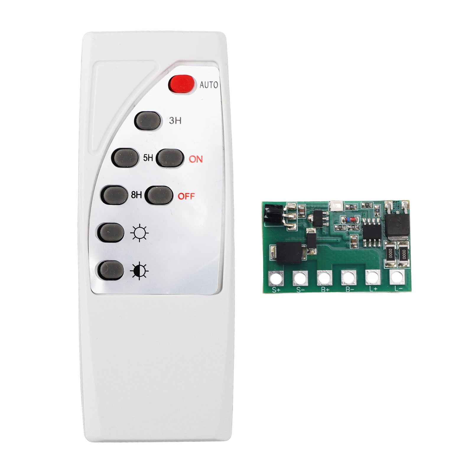 Solar Light Circuit Board Brightness Adjustable Solar Circuit Board Control Board with Remote Control 3.2V 3.7V 12.8V