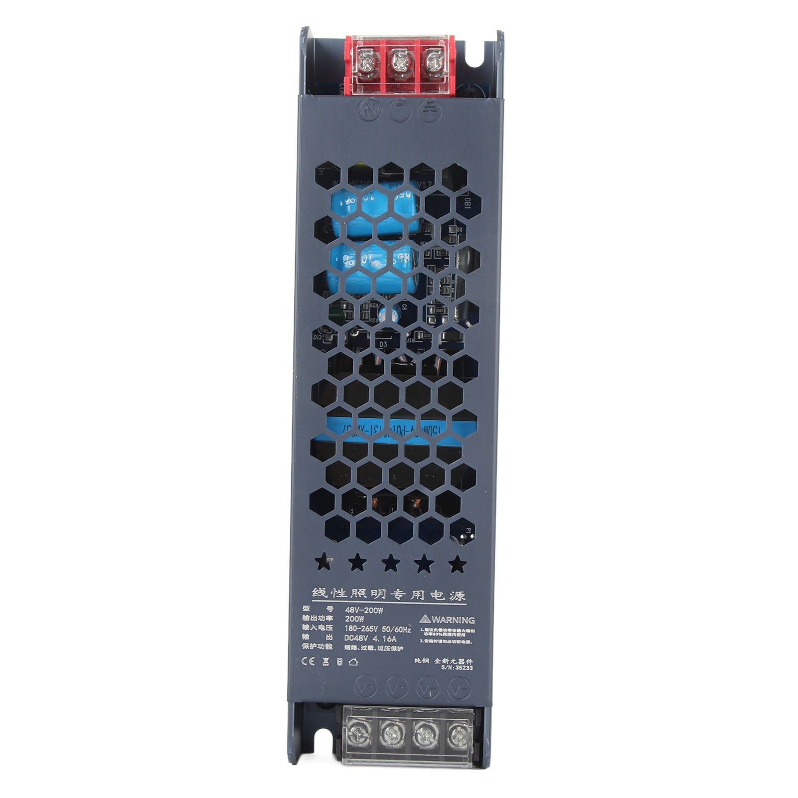 LED Switching Power Supply Driver Magnetic Light Transformer Black Long Strip 48V AC180‑250V