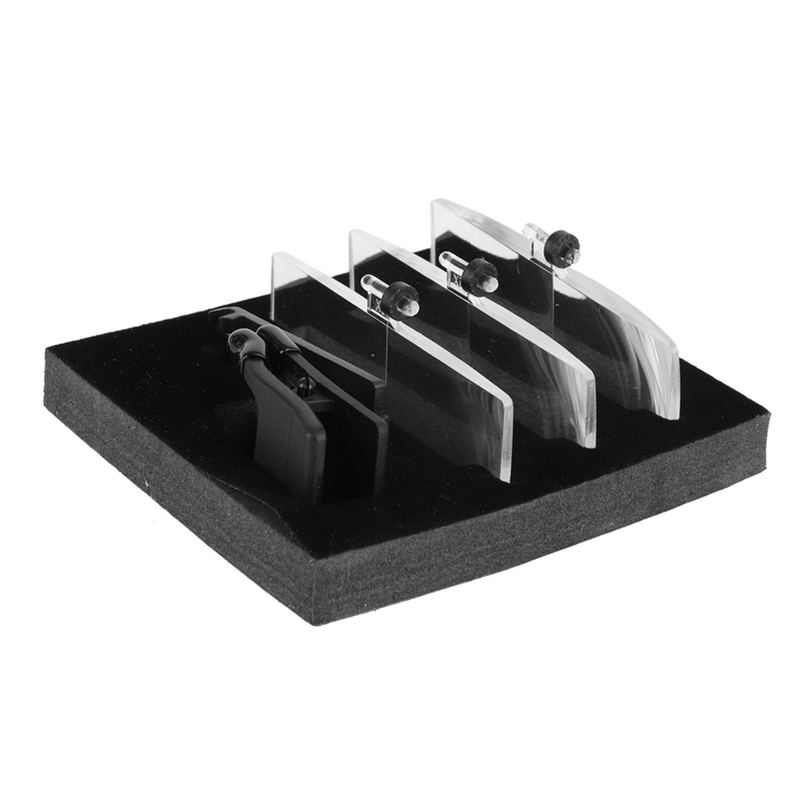 1.5x 2.5x 3.5x Magnification Plastic Case Clip on Glasses Type Magnifier Magnifying Glass