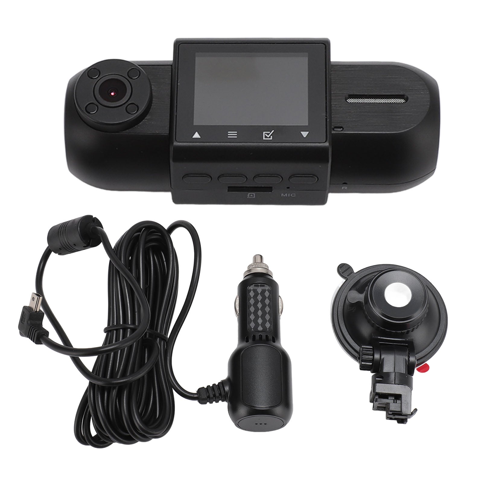 1.5 Inch Dual Lens Dashcam 1080P HD Driving Recorder Camera Loop Recording Night Vision Car Recorder for Vehicle