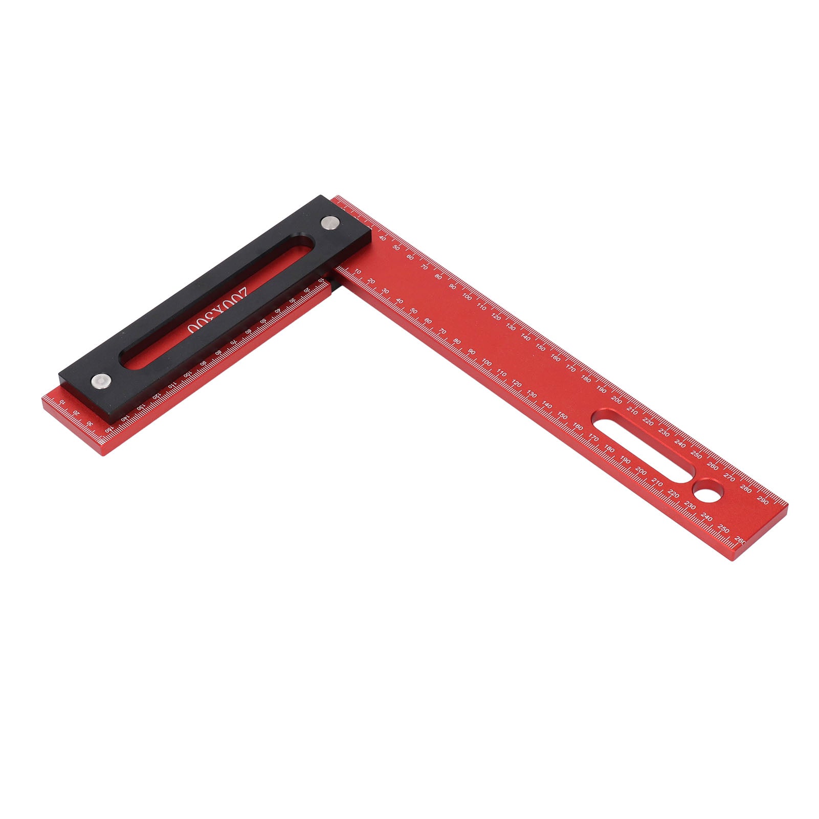 Woodworking Square 300x200mm L Shape Aluminum Alloy Framing Square with Stop Fence