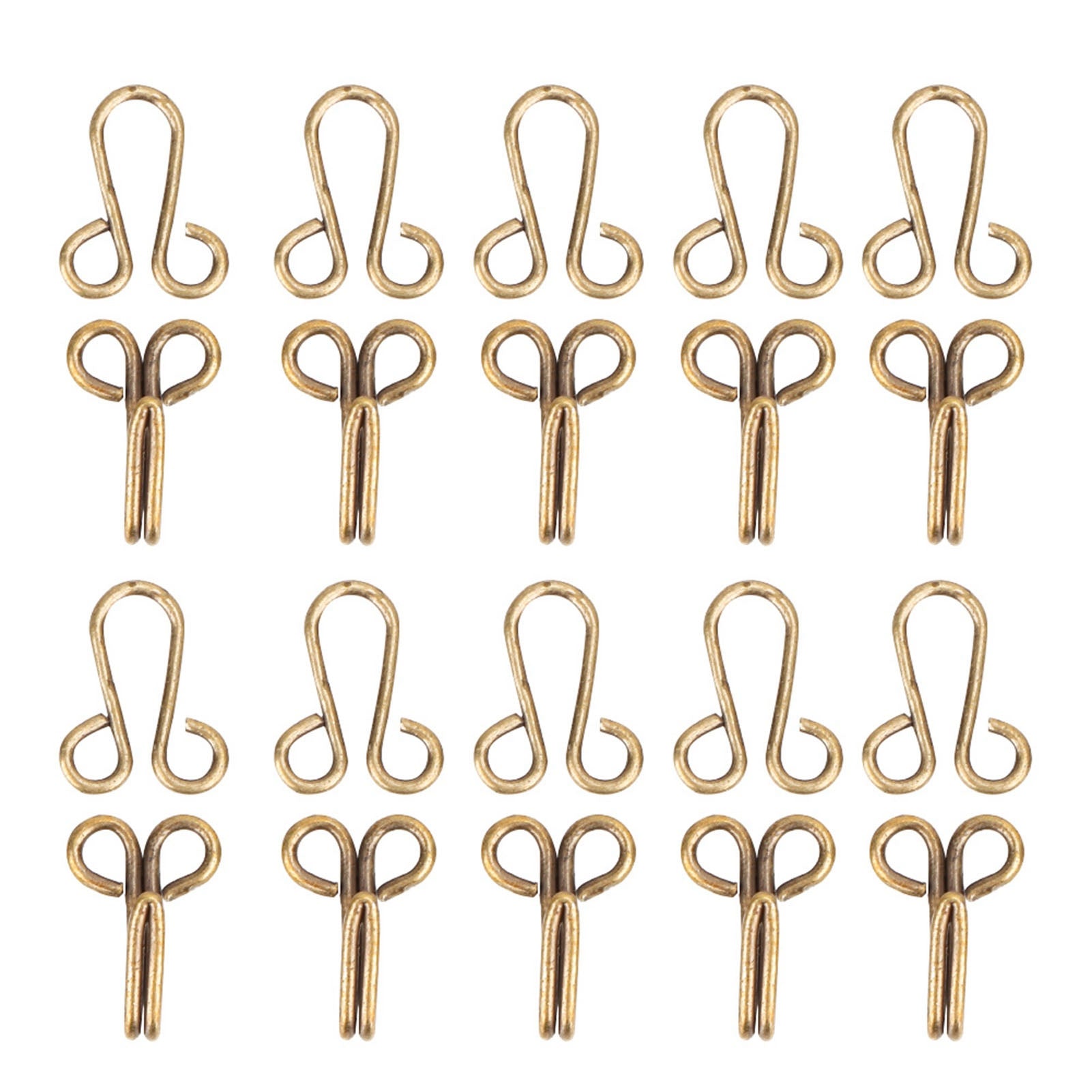 10 Pcs Fur Coat Hook Fasteners Sew for Over Coat Underwear

(Bronze)