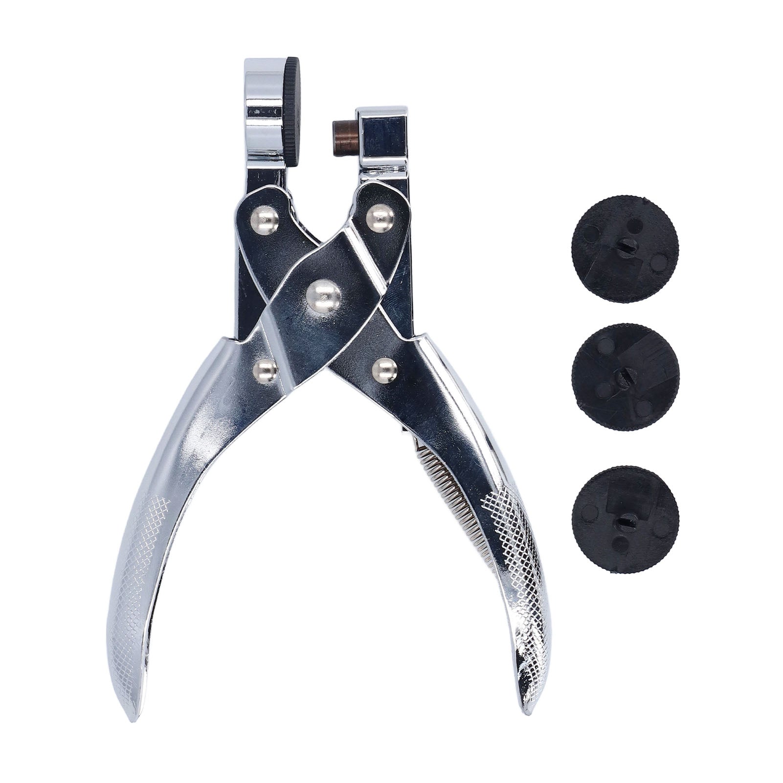 Plastic Bag Hole Puncher Zinc Alloy Handheld Single Round Hole Punch for Thin Film PE OPP PVC Bags 6mm/0.24in