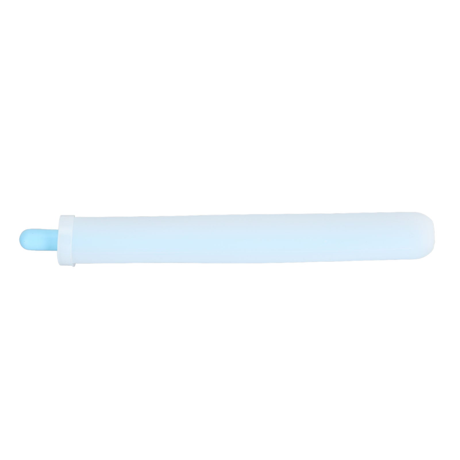 Ice Straw Maker Reusable Safe Silicone DIY Drinking Beverage Tool Leakproof with Lid Blue