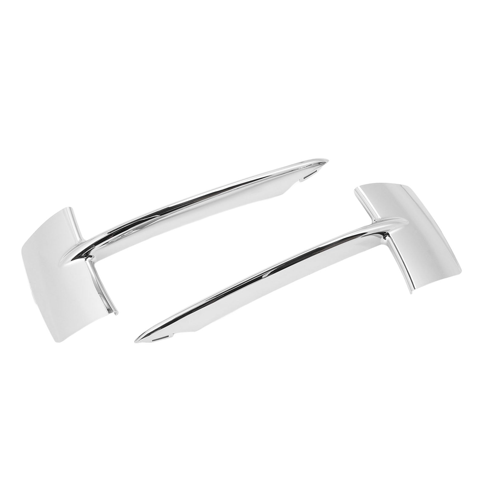 1 Pair Front Bumper Lower Grille Molding Chrome 51117325395 Fog Light Hole Cover Trim for X5 F15 2014‑2018