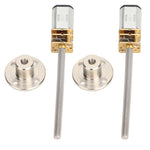 2 Pcs Speed Reduction Gear Motor 12GA N20 30RPM DC 3V Gear Motor with M4x55 Screw Thread Shaft and Flange Connector