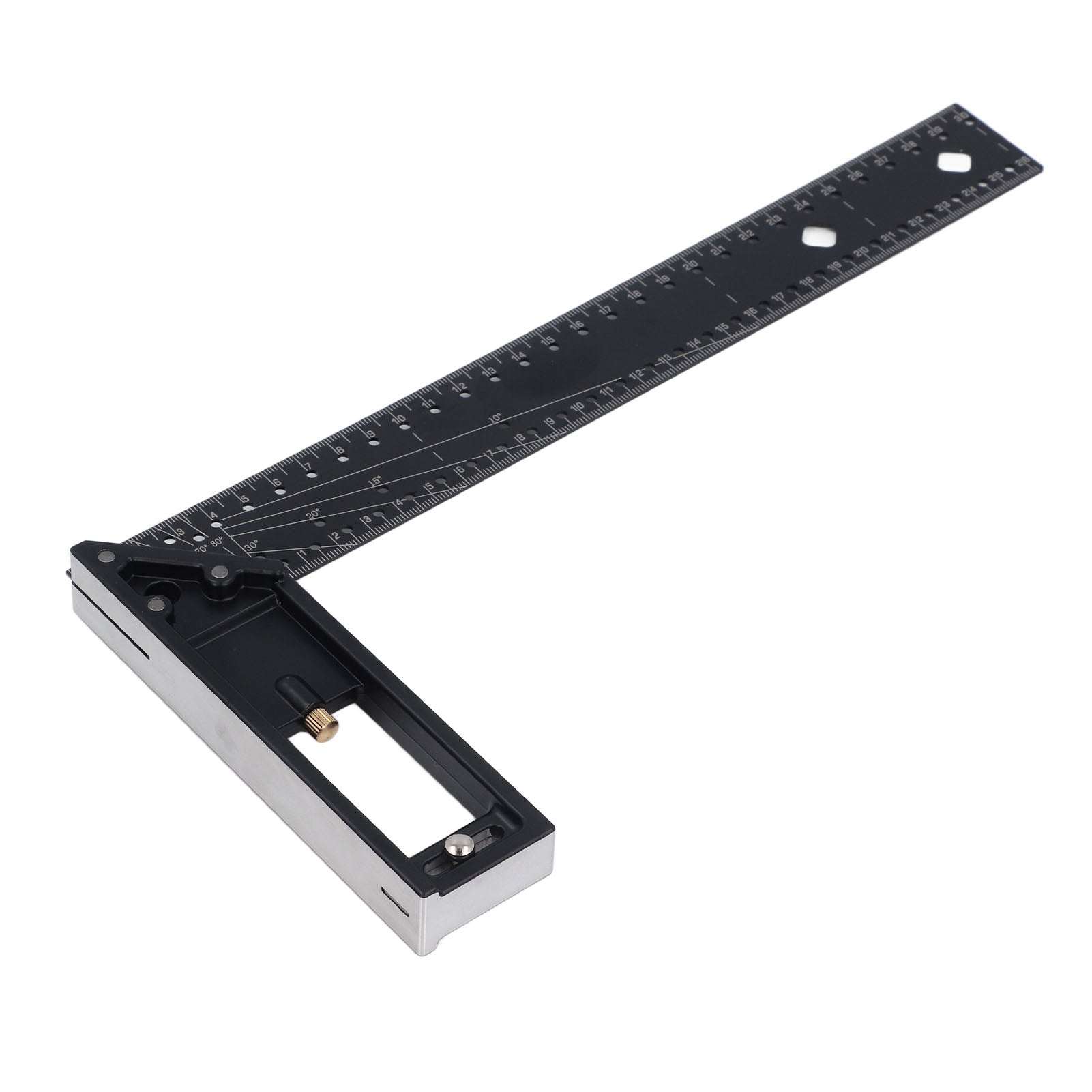 Multi Angle Measuring Ruler Professional 45 90 Degree Universal Combination Right Angle Accurate Measuring Tool 12in