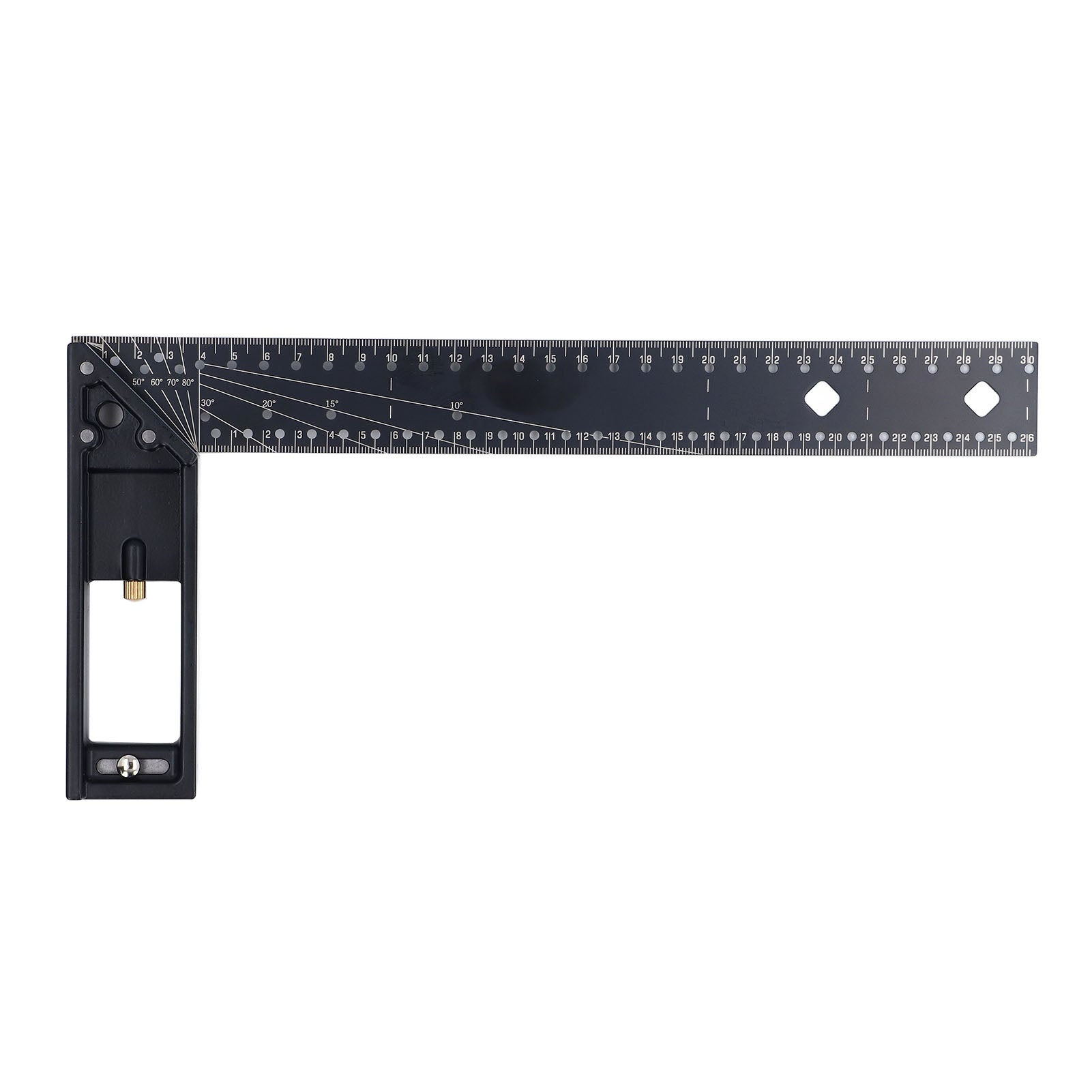 Multi Angle Measuring Ruler Professional 45 90 Degree Universal Combination Right Angle Accurate Measuring Tool 12in