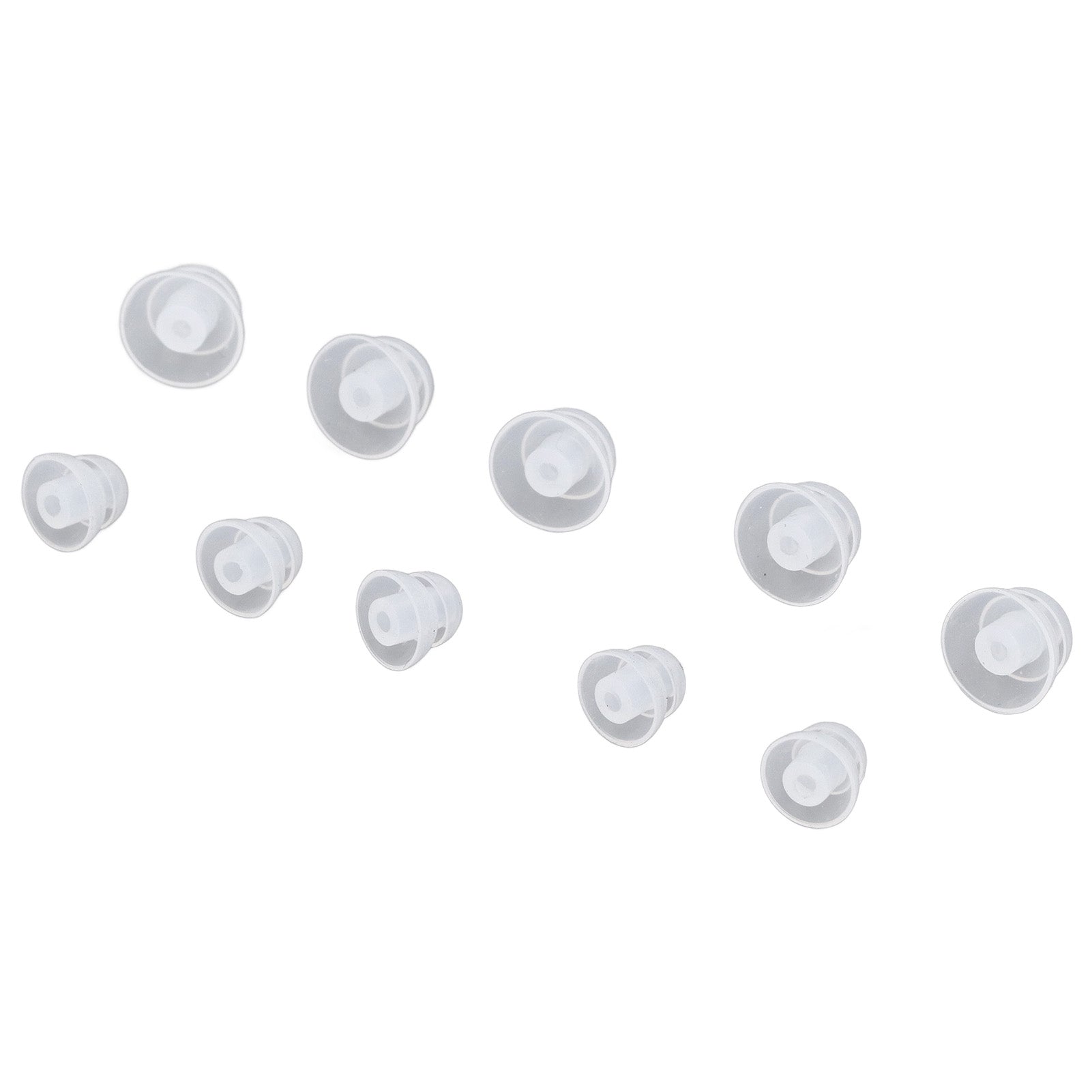 20pcs Sound Aid Earbuds Silicone Ear Tips Replacement Soft Comfortable Pocket Sound Aid Domes for Sound Aids Earphones Large and Small