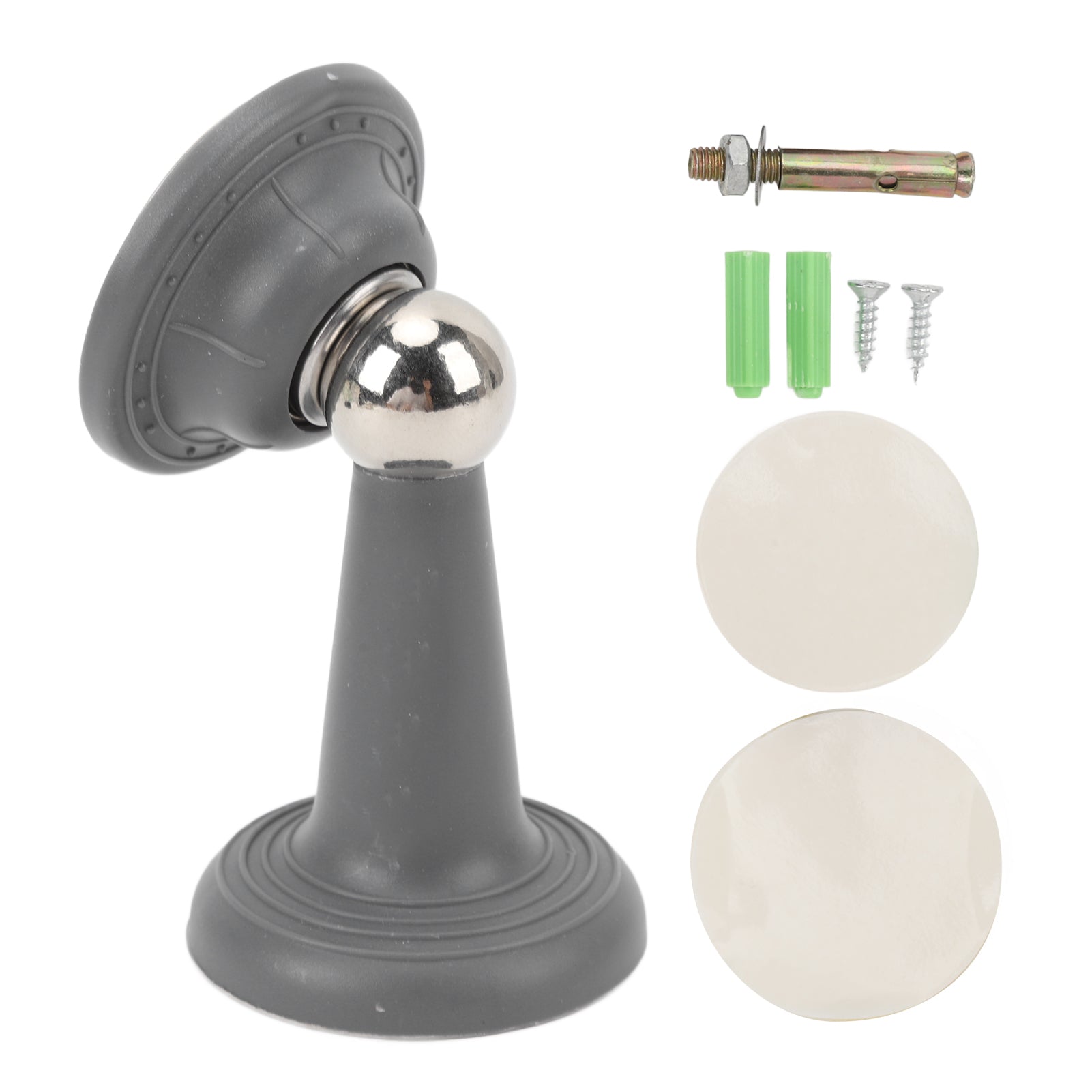 1 Pair RV Door Holder Silent Stainless Steel Magnetic Baggage Door Catch for Motorhome Travel Trailers Camper Gray