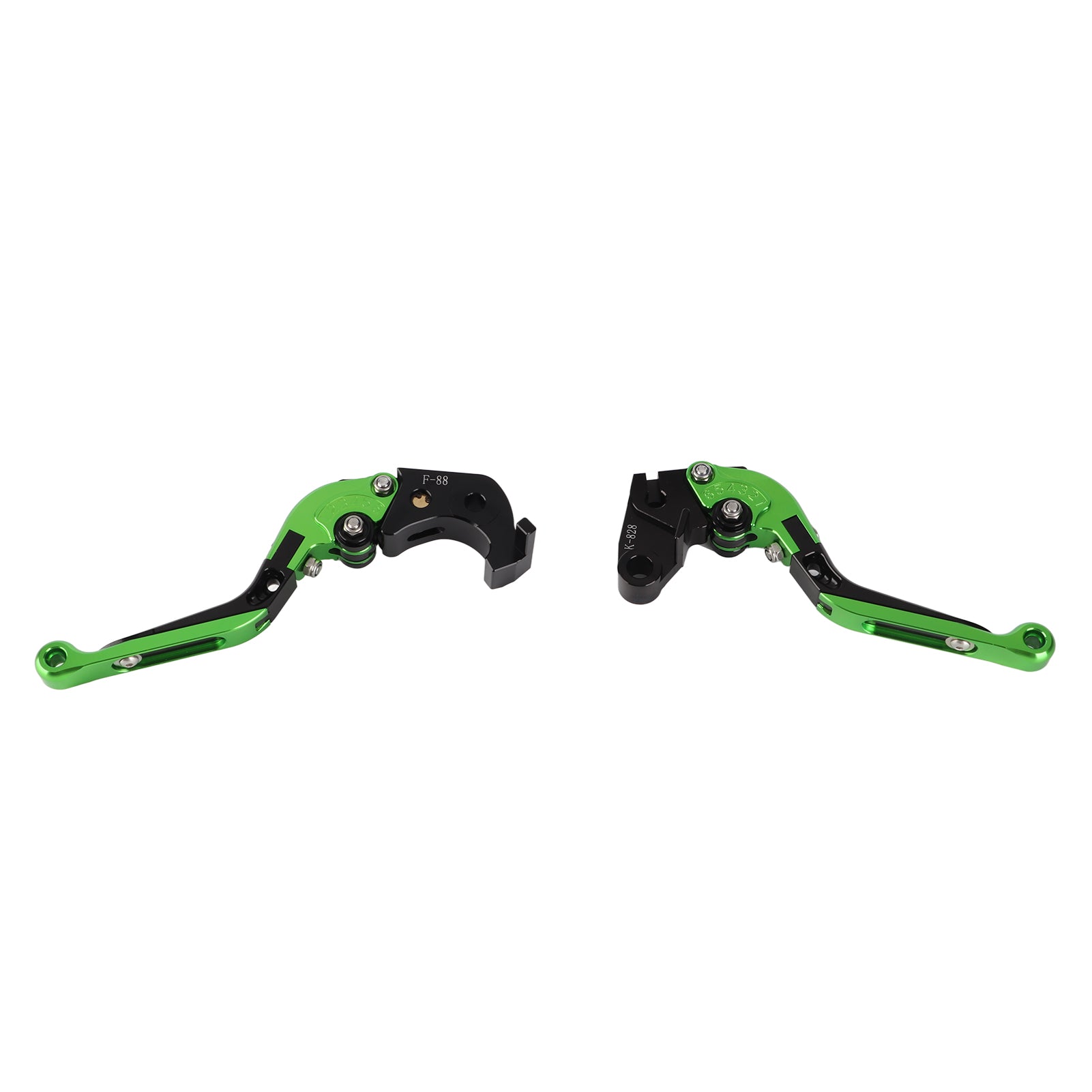 1 Pair Folding Clutch Brake Lever Aluminum Alloy 6 Level Adjustable Brake Handle Lever for Z1000 2007‑2016