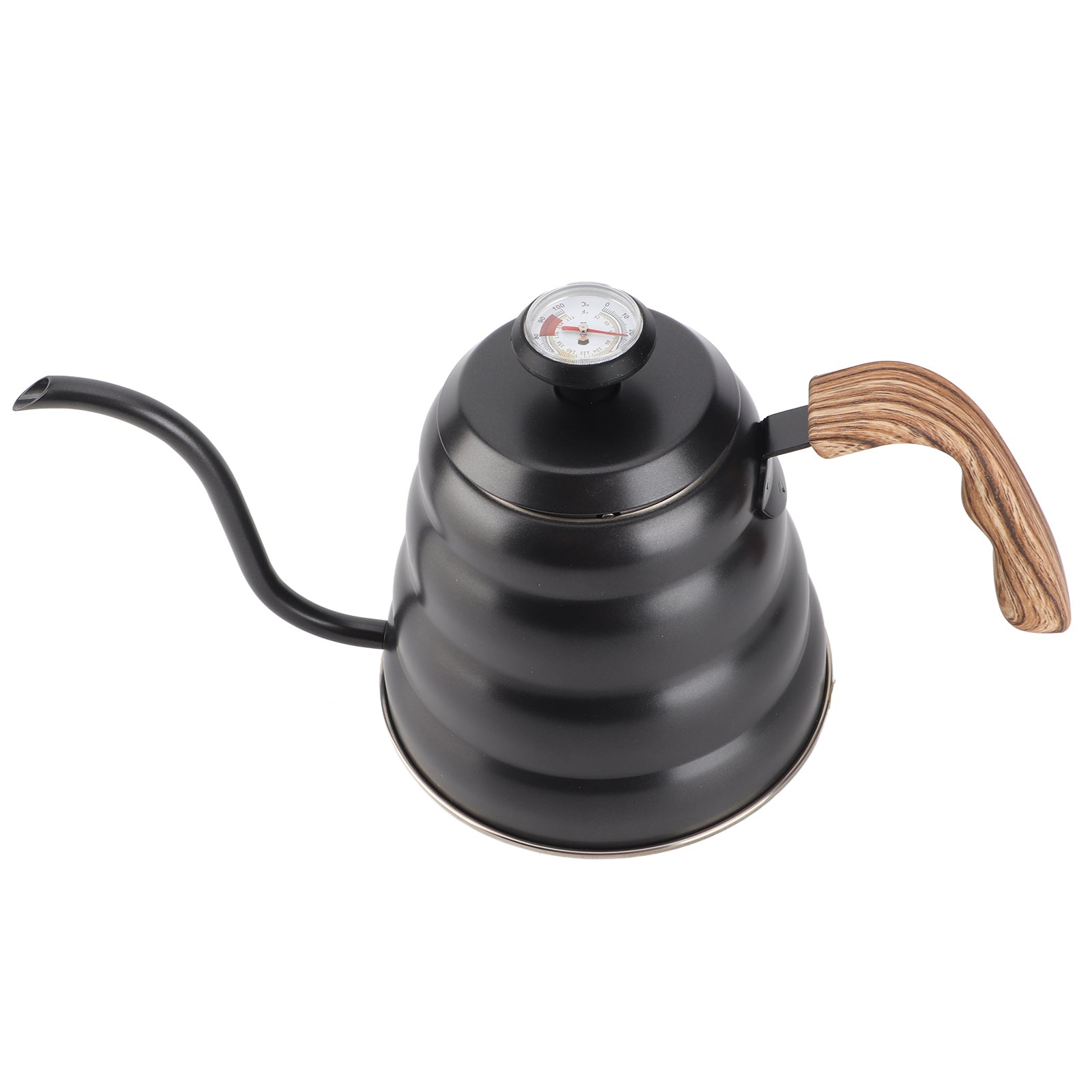 1.2L Stainless Steel Tea Coffee Kettle with Thermometer Gooseneck Spout Pour Over Coffee Pot