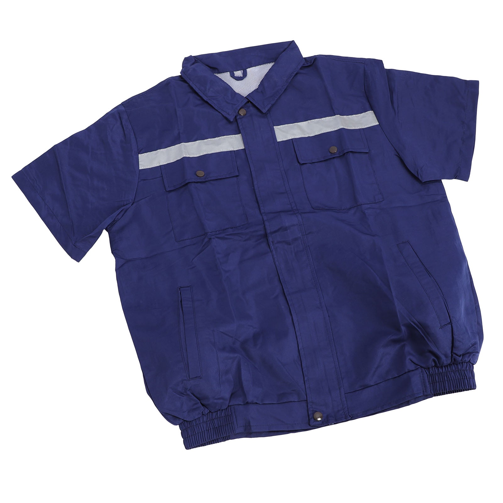 Cooling Fan Jacket 4 Gears Wind Speed Air Conditioning Fan Clothes for Outdoors and Agriculture Blue L