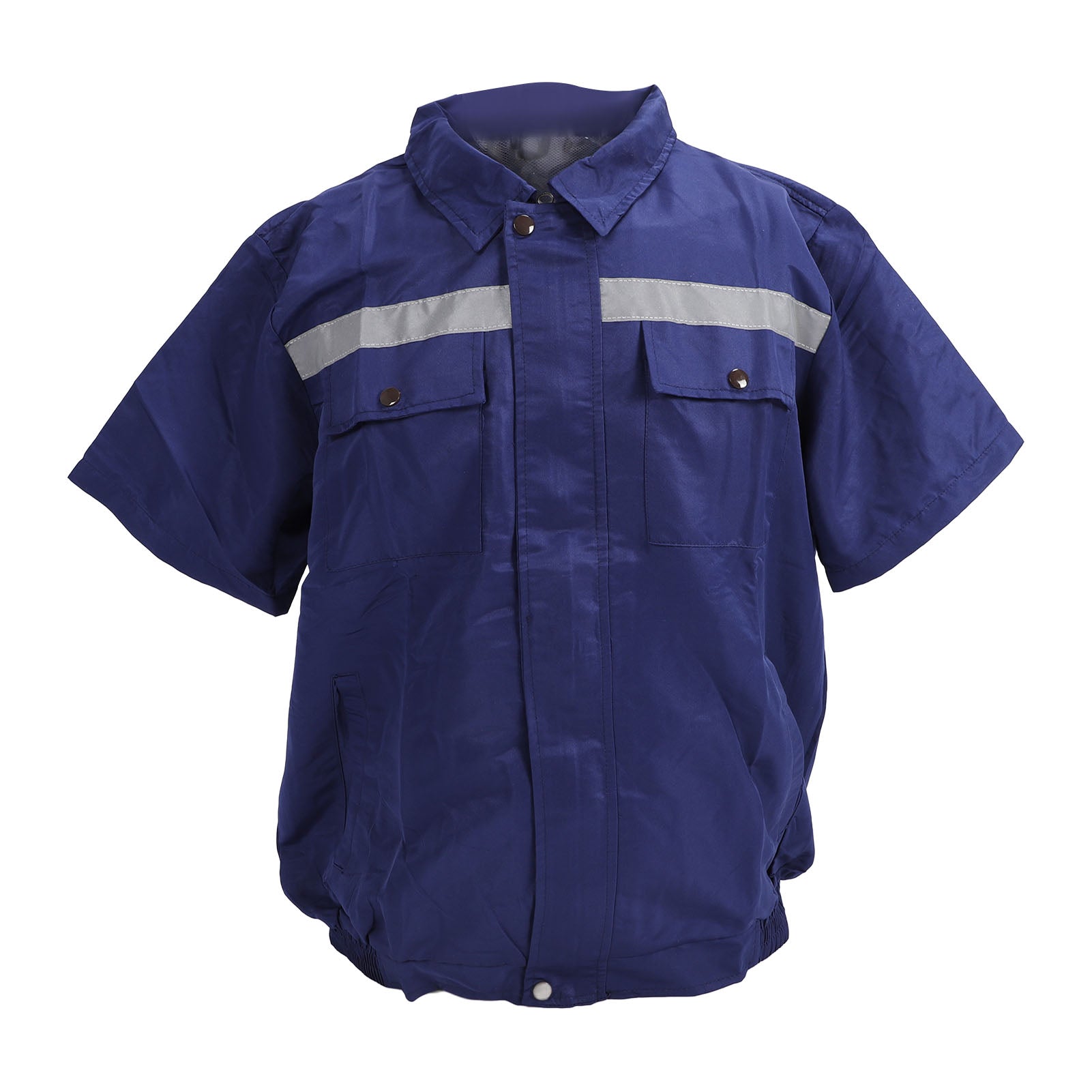 Cooling Fan Jacket 4 Gears Wind Speed Air Conditioning Fan Clothes for Outdoors and Agriculture Blue L