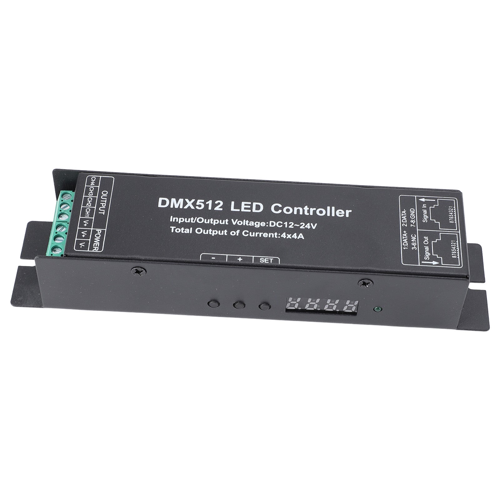 Constant Voltage DMX512 Decorder LED Controller 4 Channels DC 12V‑24V for LED Strip Light Stage Lighting
