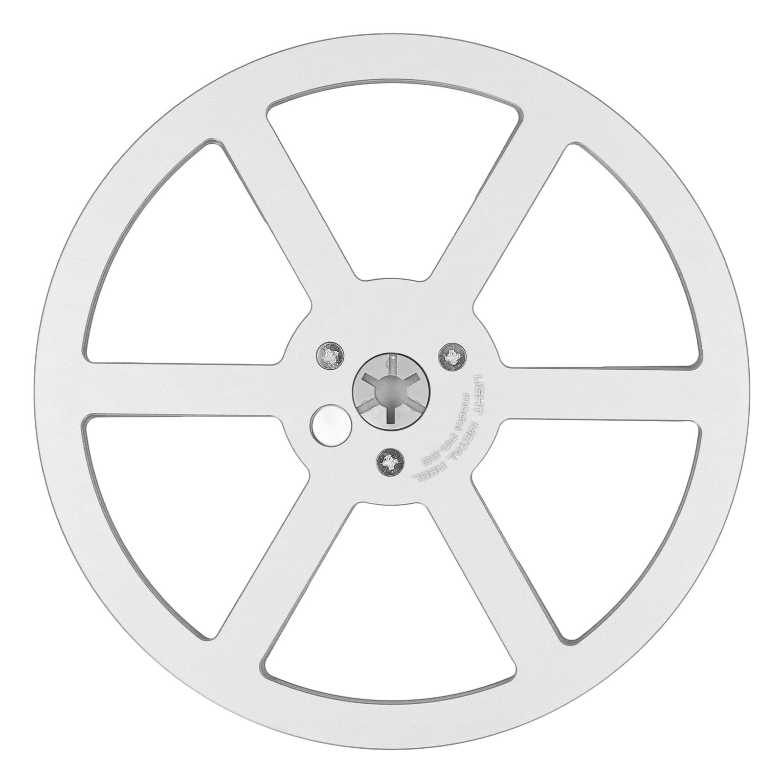 1/4 7 Inch Empty Tape Reel Professional Aluminum Alloy 6 Holes Open Reel Sound Tape Takeup Reel for Opening Machine Part Silver