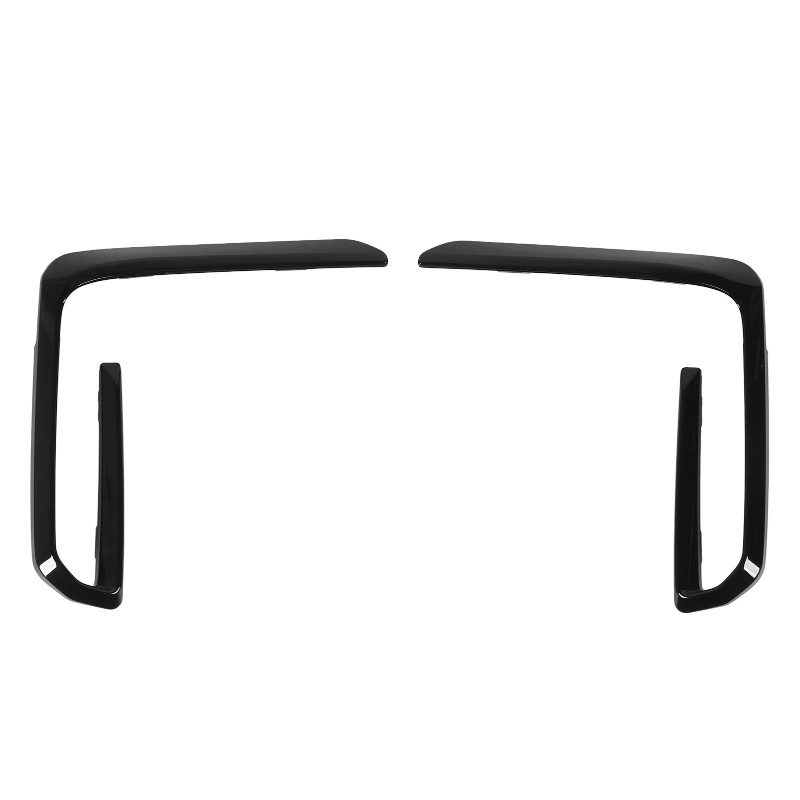 1 Pair Front Bumper Fog Light Grille Trim Cover Molding for X5 G05 M50 Pre‑LCI 2019 to 2023 Glossy Black
