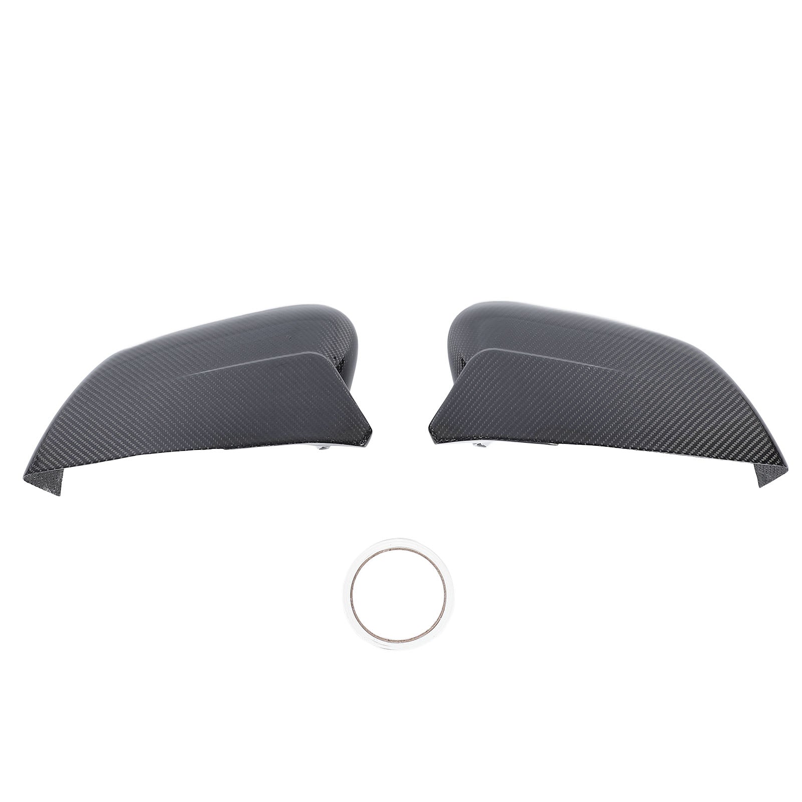 1 Pair Carbon Fiber Side Door Rearview Mirror Guard Cover Left Right Door Mirror Cap for EV6 2022 to 2024