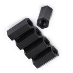 100Pcs Black PA66  M3 Female x M3 Female Hex Threaded Spacer Standoff

(M3*15)