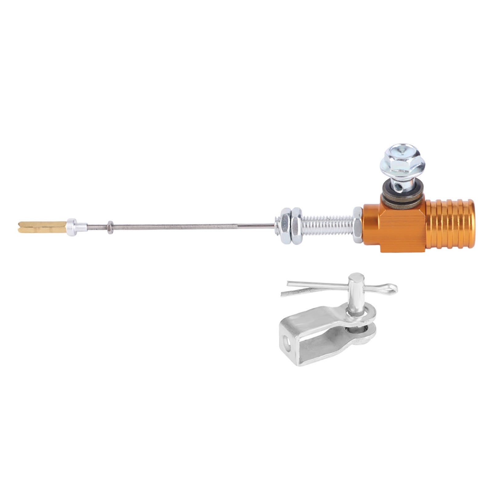 M10x1.25mm Universal Motorcycle Hydraulic Clutch Master Cylinder Rod Brake Pump Gold